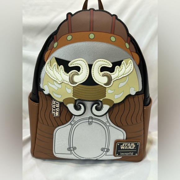 NWT Star Wars Lando Jabba the Hut mini backpack w/ matching wallet - Picture 9 of 14